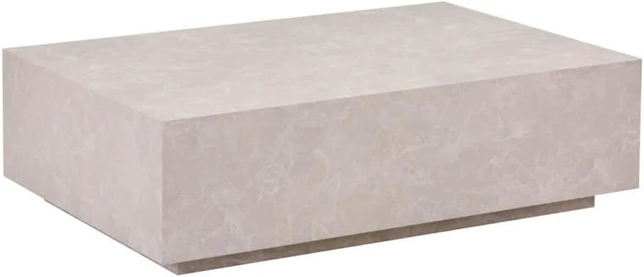 Table Basse Amiri XXL en Beige, 120 x 80 cm, Plateau en MDF Préassemblé