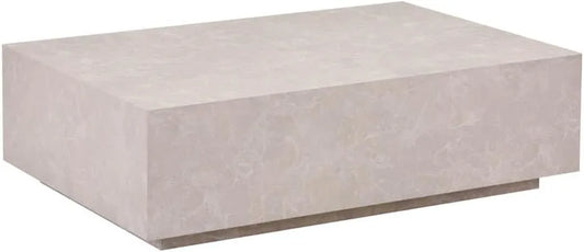 Table Basse Amiri XXL en Beige, 120 x 80 cm, Plateau en MDF Préassemblé