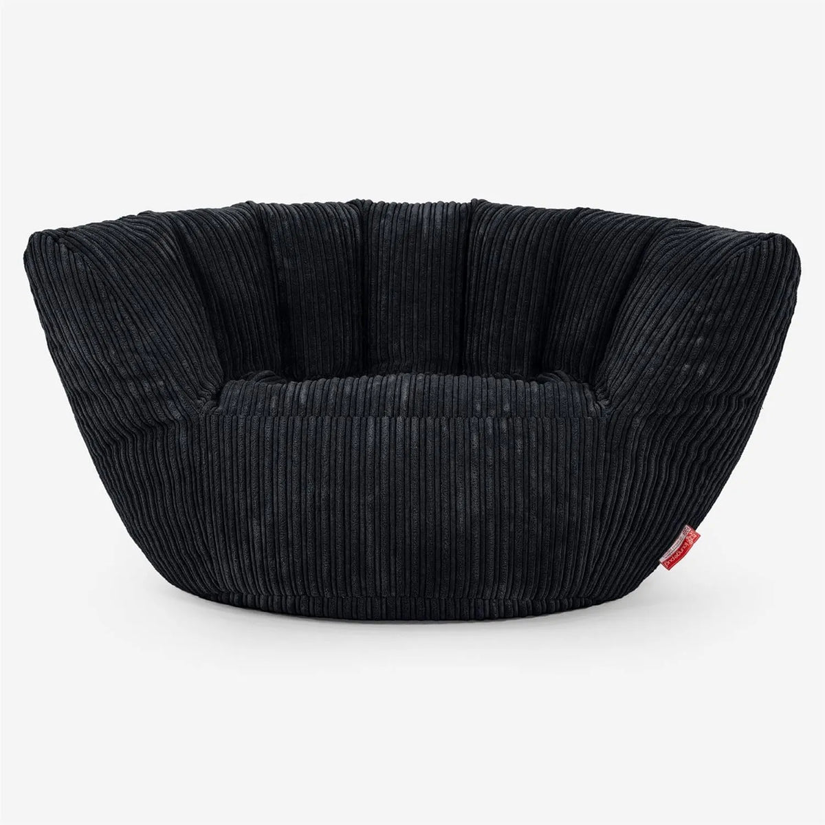 Fauteuil Pouf Élégant en Velours Côtelé pour Adultes - Style Charles Vintage