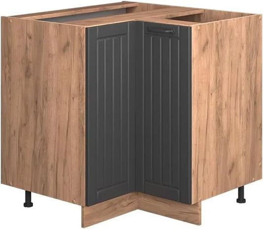 Armoire d'angle Vicco Fame-Line, anthracite, 80.5 cm, sans plateau
