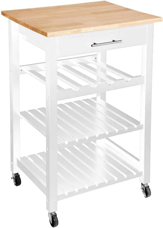 Atmosphera - Chariot de Service Blanc Compact Claude