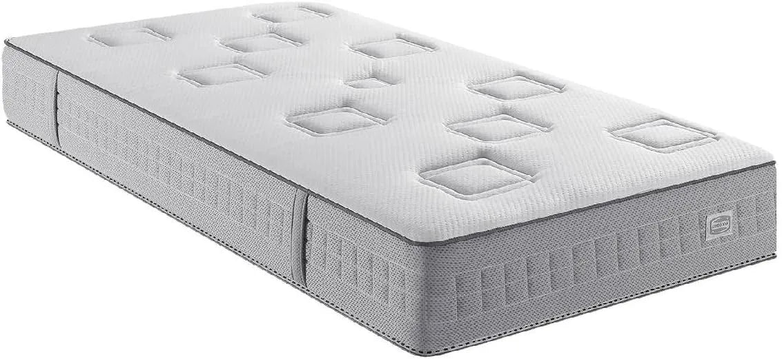 Matelas Simmons Challenge 90x190 cm, Ressorts Ensachés, Confort Très Ferme
