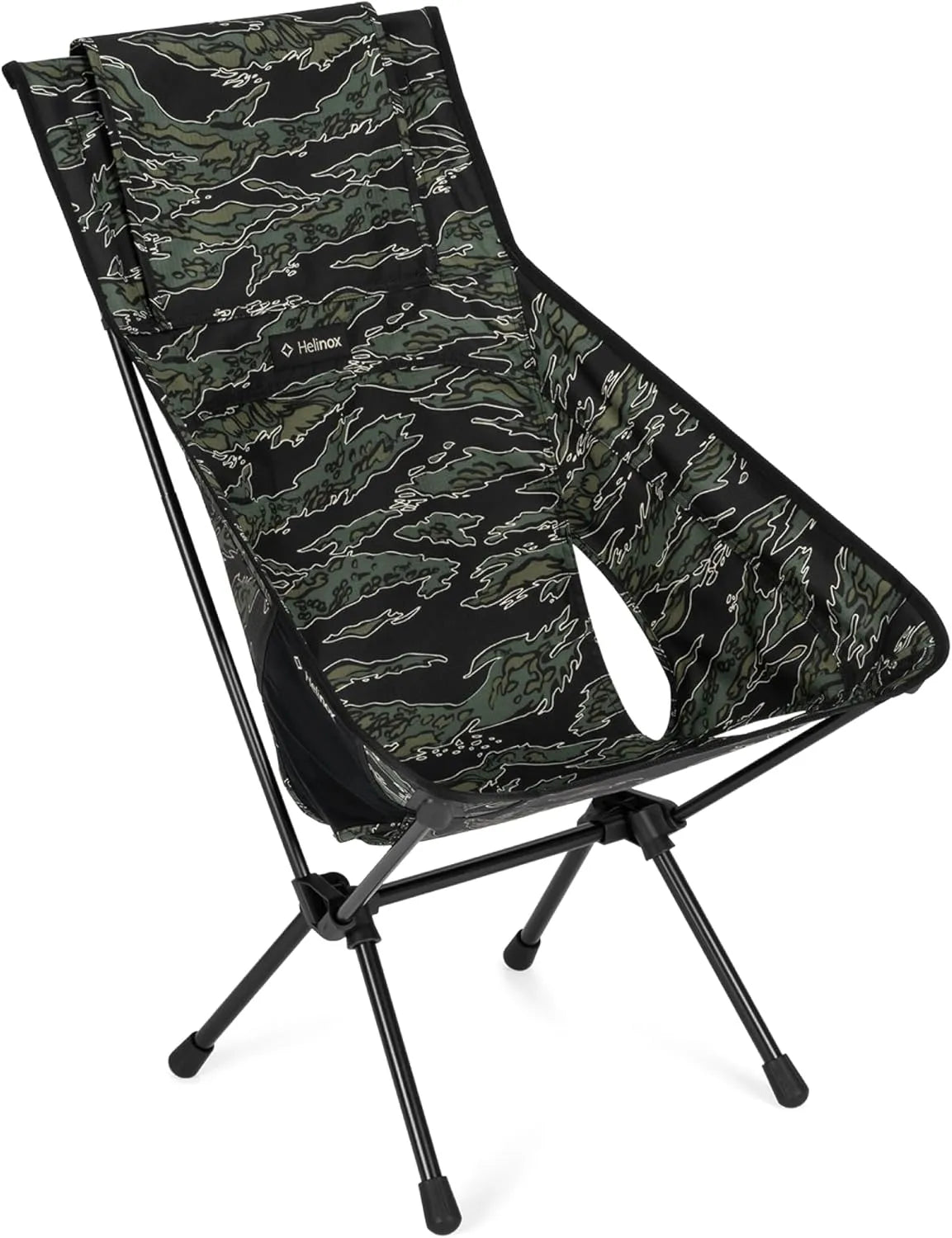 Helinox Chaise de Camping Pliante et Portative, 1,2 kg, Modèle Camouflage Tigre, Idéale pour Randonnée et Voyage