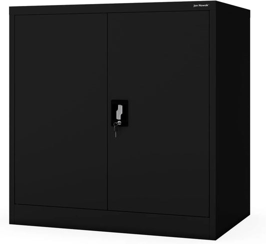 Armoire Métallique Verrouillable Professionnelle pour Bureau, Atelier et Entreprise - Rangement Sécurisé pour Documents et Outils - 93 x 90 x 60 cm