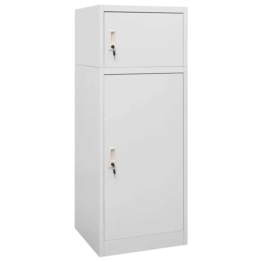 Armoire de Rangement pour Équitation en Acier Gris Clair 53x53x140 cm