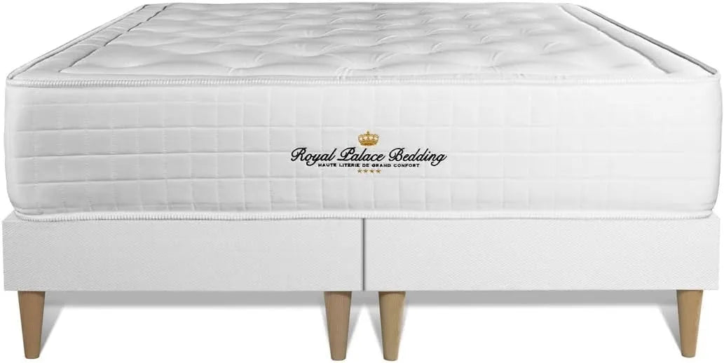 Ensemble de Literie Luxueux Mémoire de Forme 160x200 Sommier Double Épaisseur 30 cm Confort Équilibré