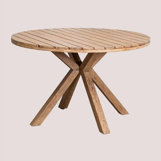 Table de Salle à Manger Ronde en Bois Naele - Diamètre 120 cm