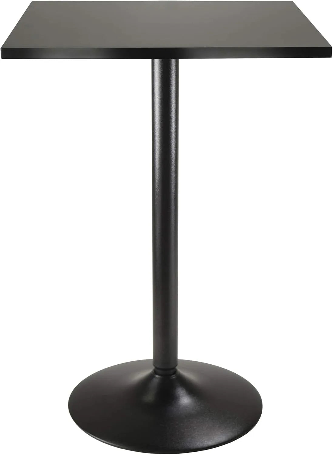 Table à manger élégante en MDF et métal noir