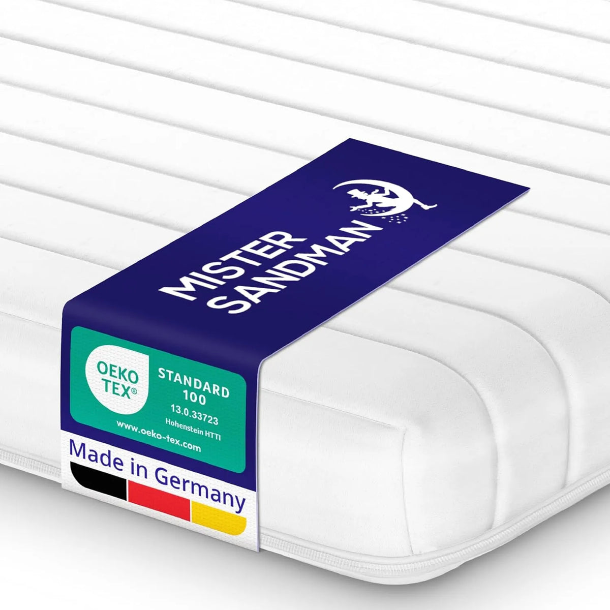 Matelas Confort Mi-Ferme 200x200 cm - Hypoallergénique et Oeko-TEX - Housse Lavable 60°C