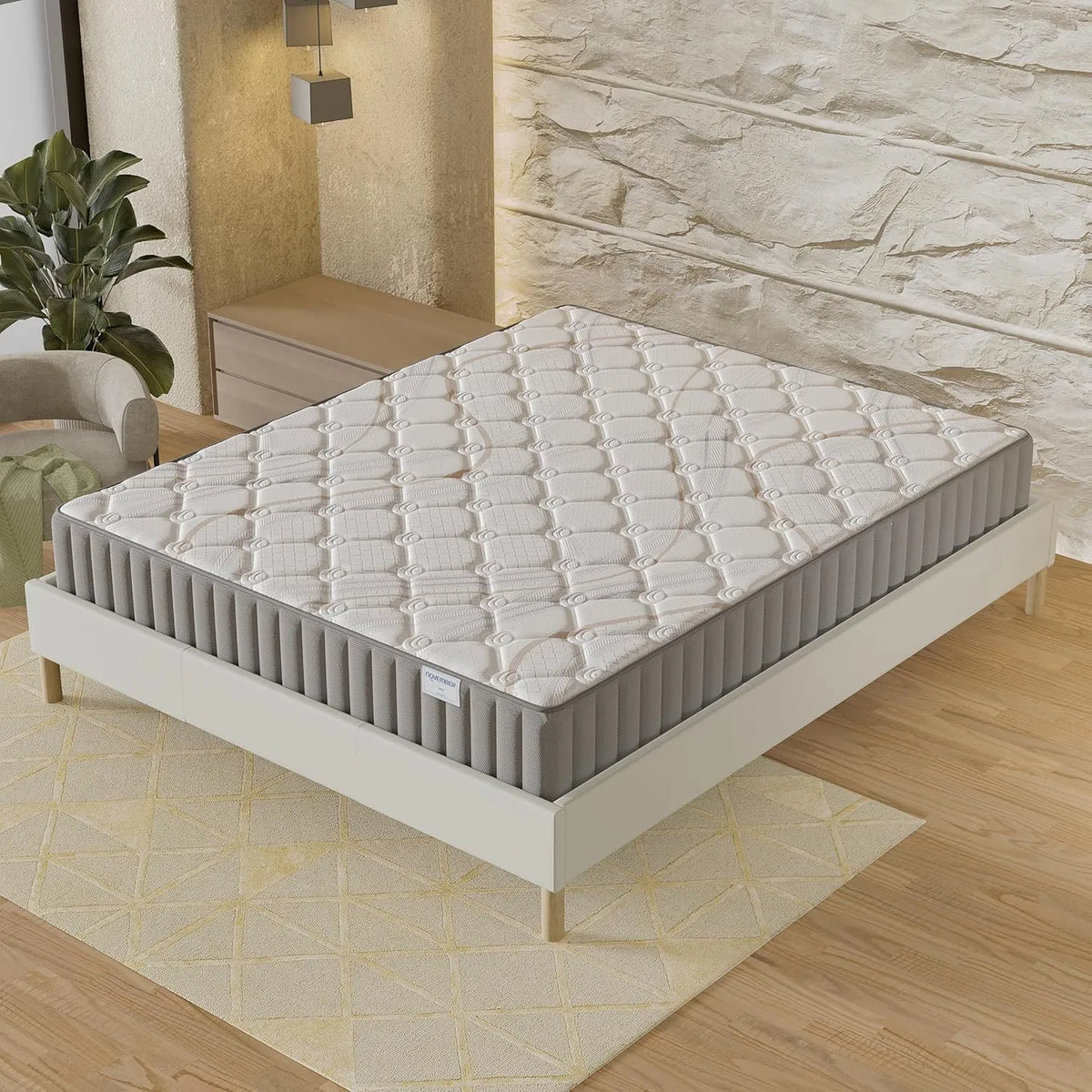 Matelas Sirius 90x190 cm en Latex Naturel - Soutien Ferme Confortable, Épaisseur 22 cm