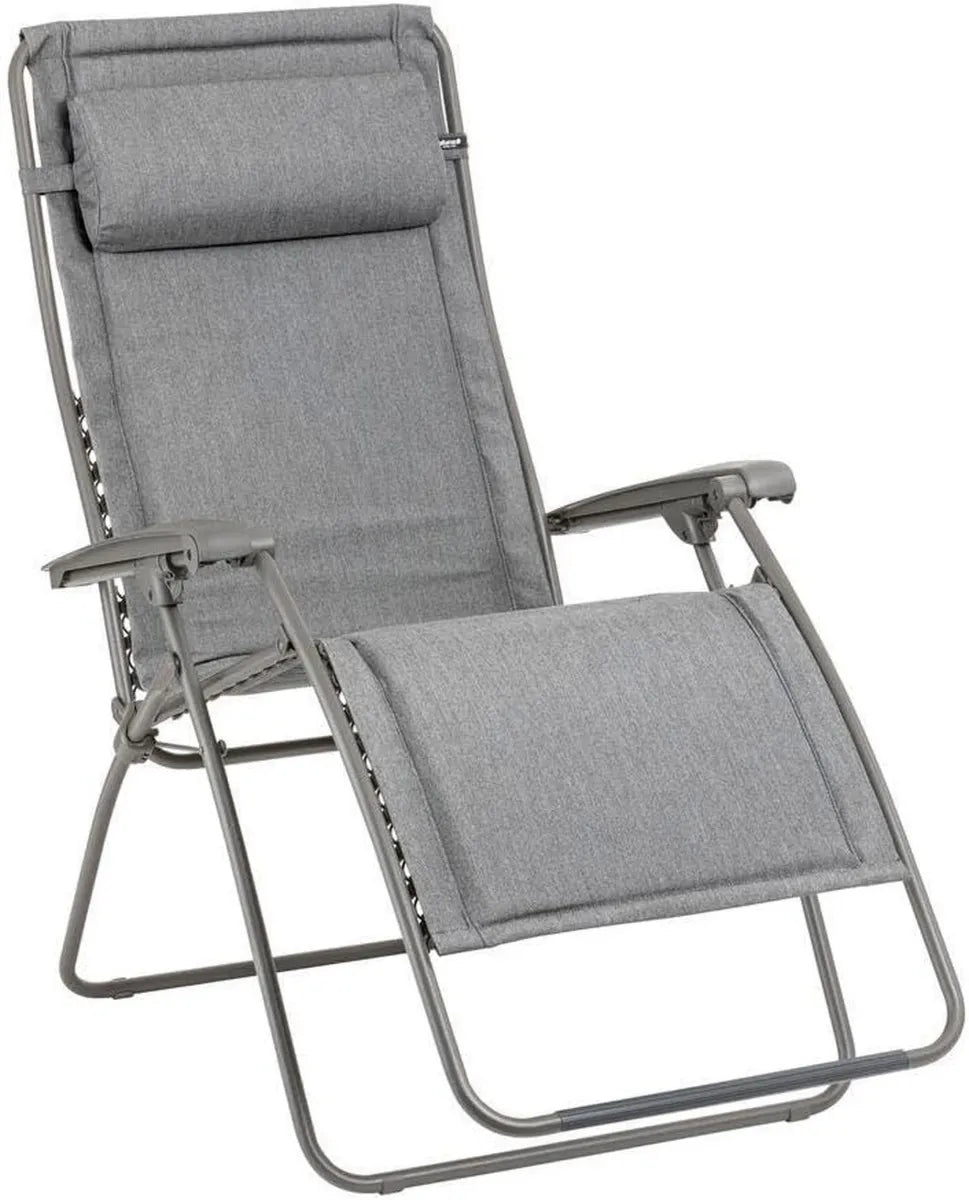 Lafuma Chaise Longue Relax Zéro Gravité pour Jardin - XL - Confort Gris