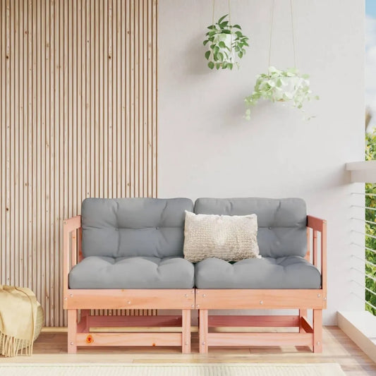 Ensemble de Canapés d'Angle de Jardin en Bois Douglas - 2 Pièces