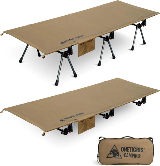 Lit de camp pliant OneTigris SUPRANUBIS 190 x 70 cm, léger et portable, supporte jusqu'à 150 kg, idéal pour camping et plein air