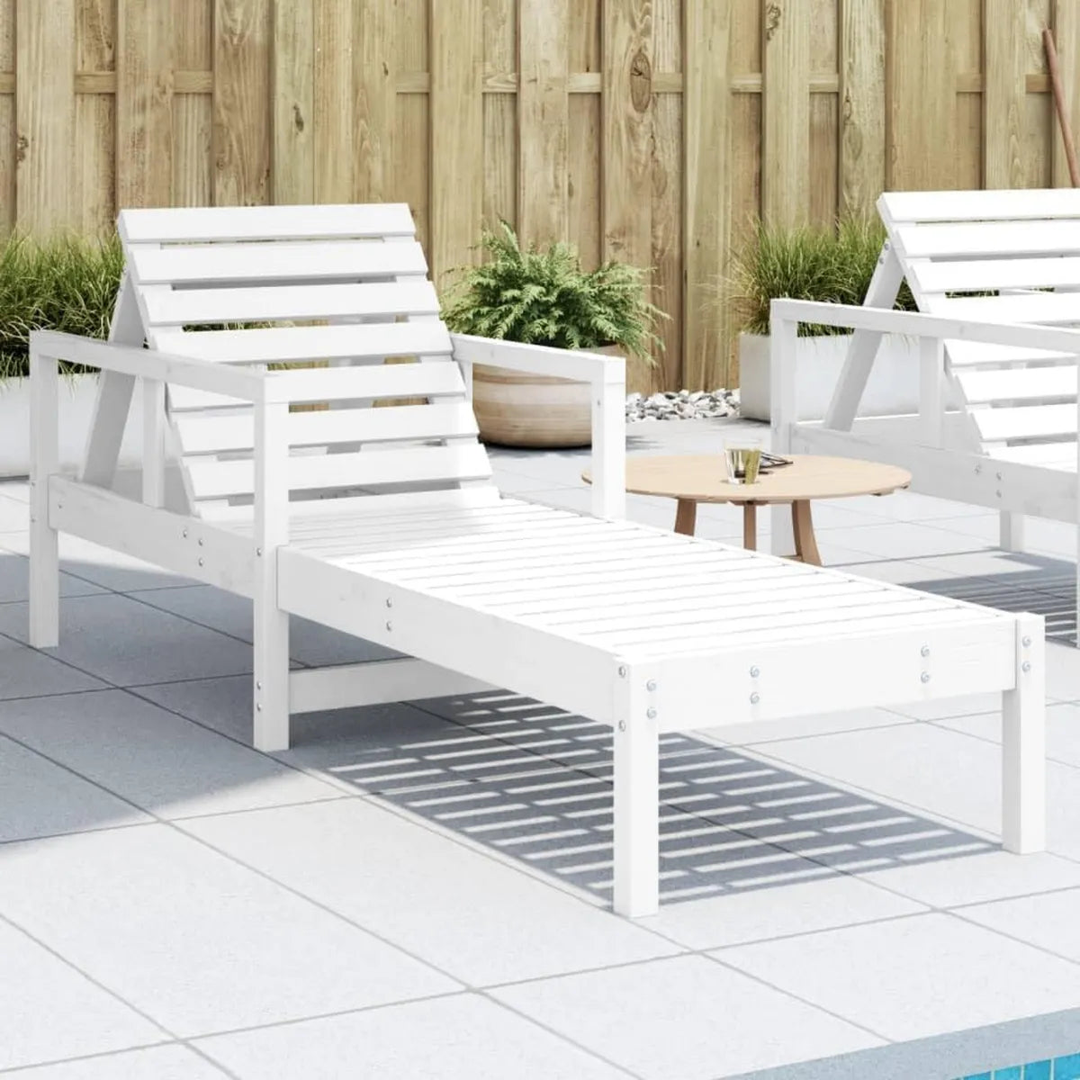 Transat Relax en Bois de Pin Blanc pour Jardin et Terrasse