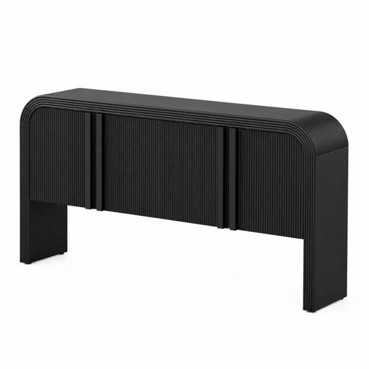 Console en bois MDF noire