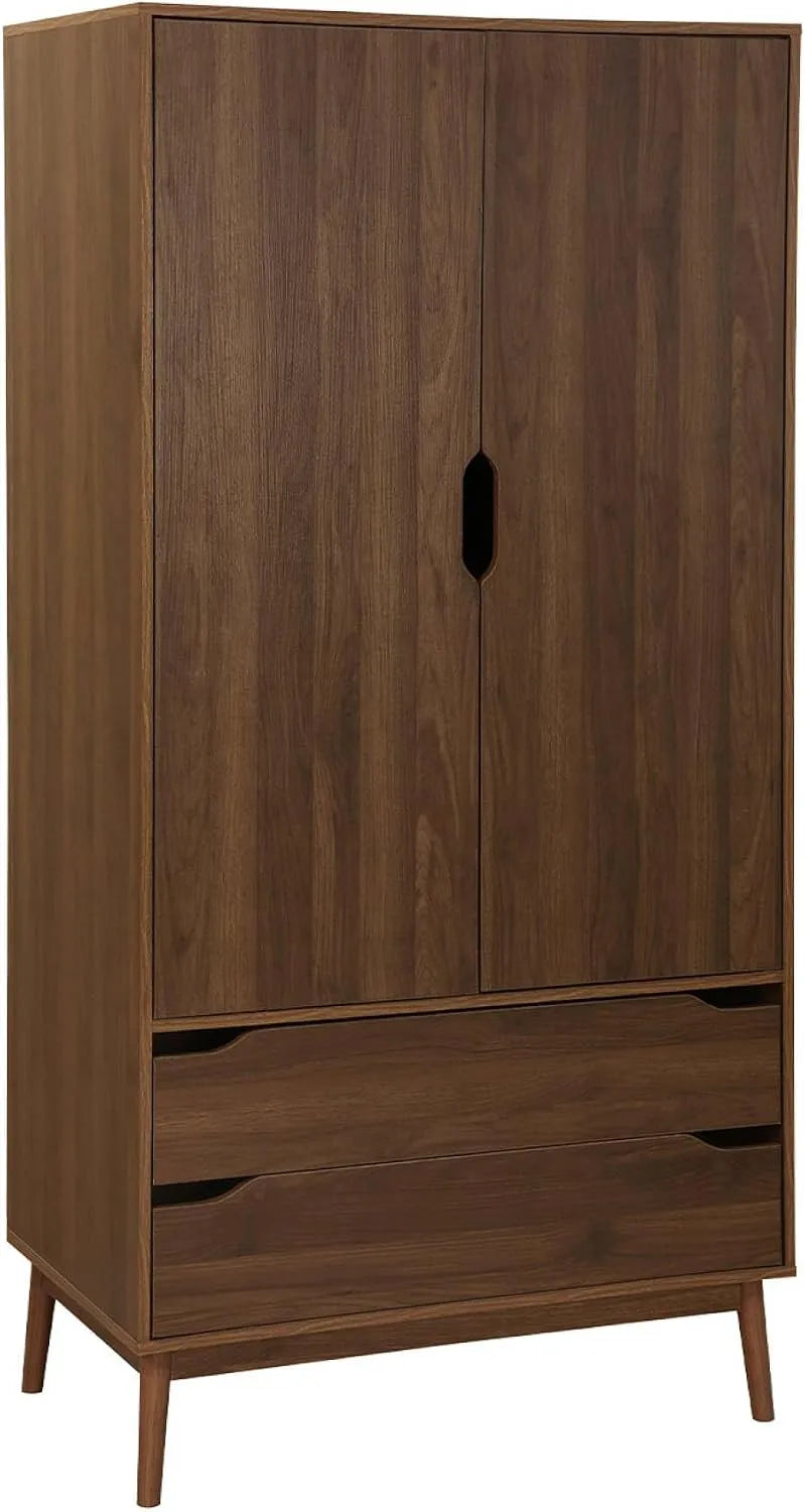 Armoire de rangement: en bois, avec tiroirs, 2 Portes, 2 tiroirs