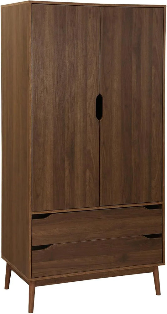 Armoire de rangement: en bois, avec tiroirs, 2 Portes, 2 tiroirs