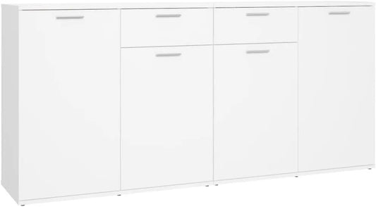 Armoire de rangement — en bois, avec rangement, blanc
