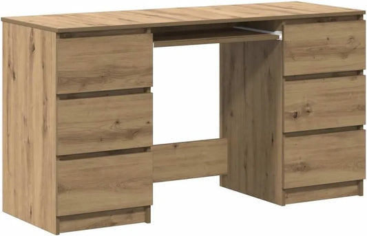 Bureau et table informatique – en bois, usage à domicile, 140 × 50 × 77 cm