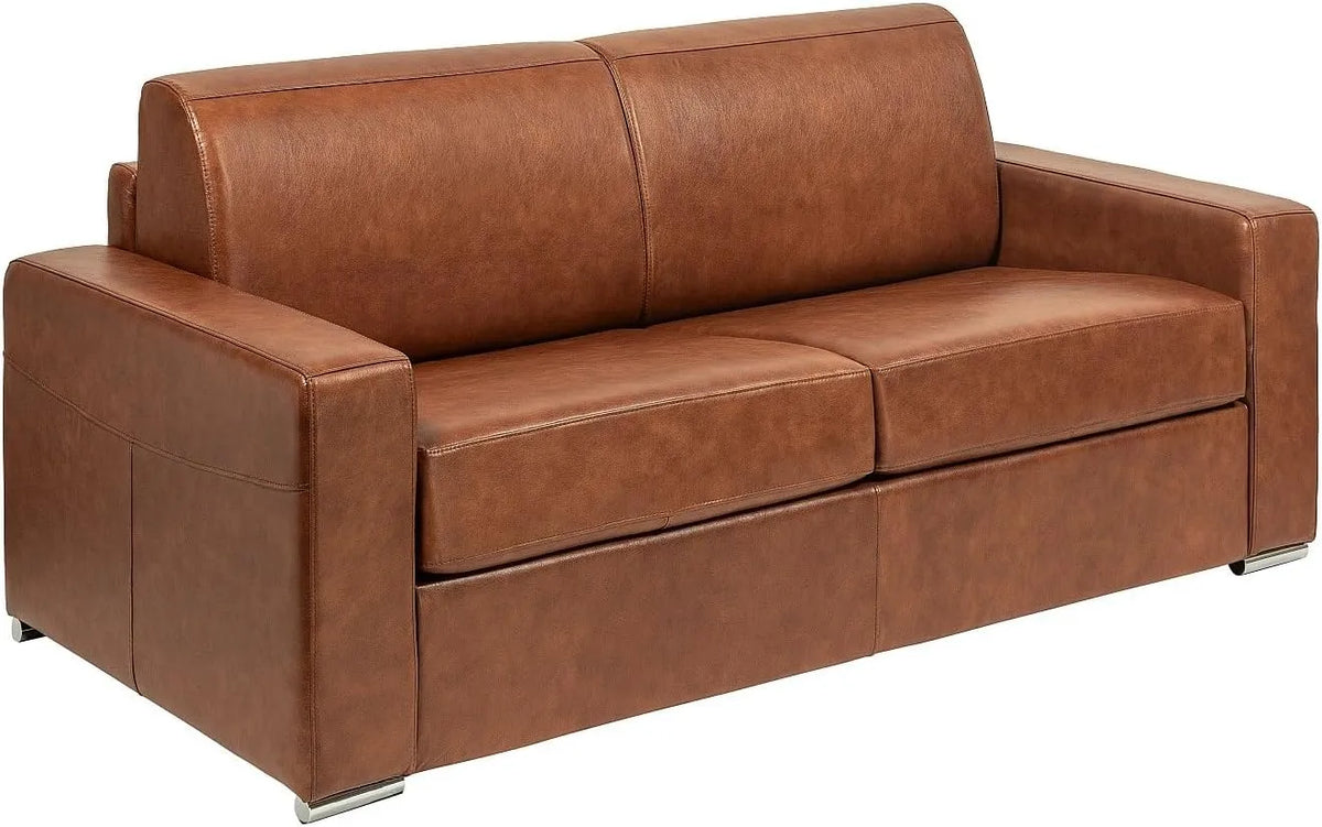Canapé — CALITO, en cuir, convertible, 3 Places, 140 cm, 14 cm, revêtement en tissu