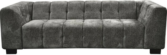 Chenil pour chien: en chenille, revêtement en tissu, 3 Places, gris