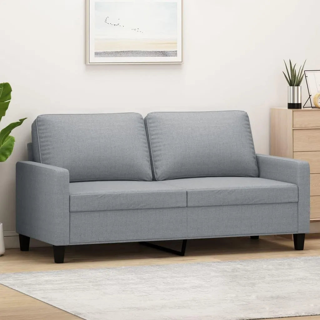 Canapé: revêtement en tissu, 2 Places, 140 cm, 22.65 KG, gris